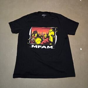 Faze Clan Nickmercs‎ "MFAM" Spartan Printed Short Sleeve Black Shirt Size XL